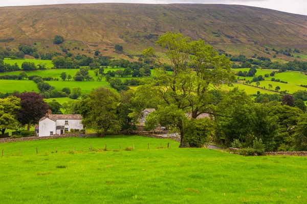 View Green Hills Yorkshire Dales Cumbria Rural Landscape North — Fotografia de Stock