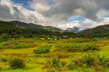 Mountain View in Langdale Valley in the Lake District National Park in North West England. UK.