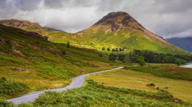 View of the Wast Water area, lake located in Wasdale, a valley in the western part of the Lake District National Park. UK.