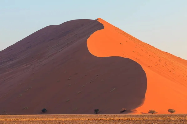 Dűnék Namíbiai Namib Naukluft Nemzeti Park Déli Részén Gyönyörű Naplemente — Stock Fotó