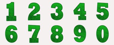 The green numbers
