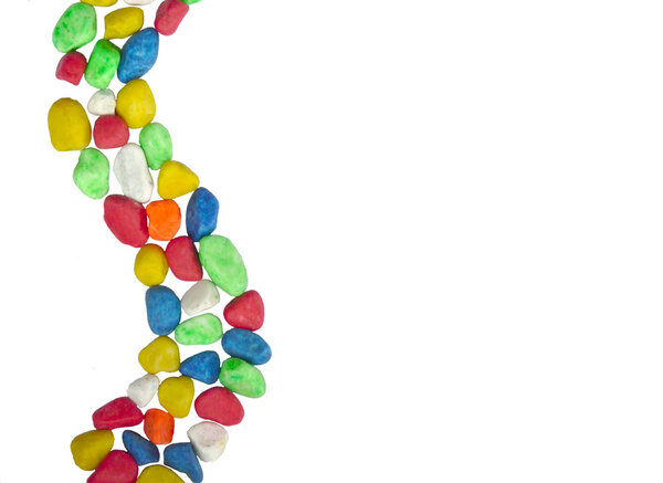 Design with colored stones