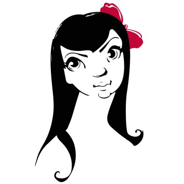 Kız bir dizüstü oturur