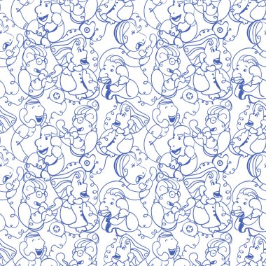 Evet, seamless modeli doodles