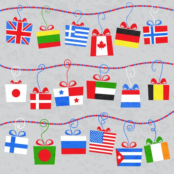 Gifts from around the world — Stock Vector