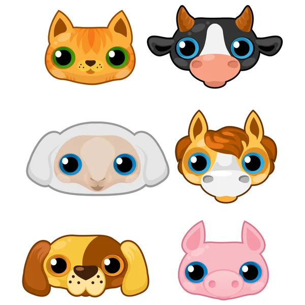 vektör hayvanlar çiftlikte ayarlayın.