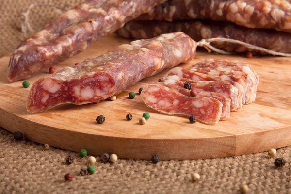 Dried sausages — Stock Photo, Image