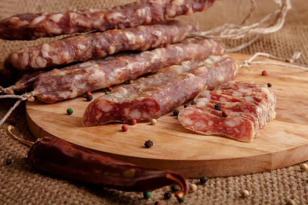 Homemade sausages — Stock Photo, Image