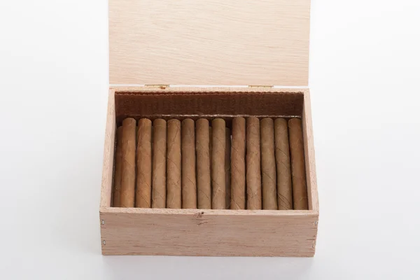 Box with cuban cigars — Stock Photo, Image