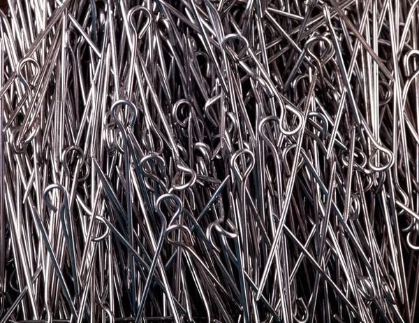 Mnozí z oceli Krejčovské špendlíky — Stock fotografie