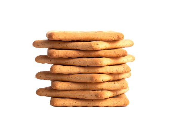 Cookies på vit — Stockfoto