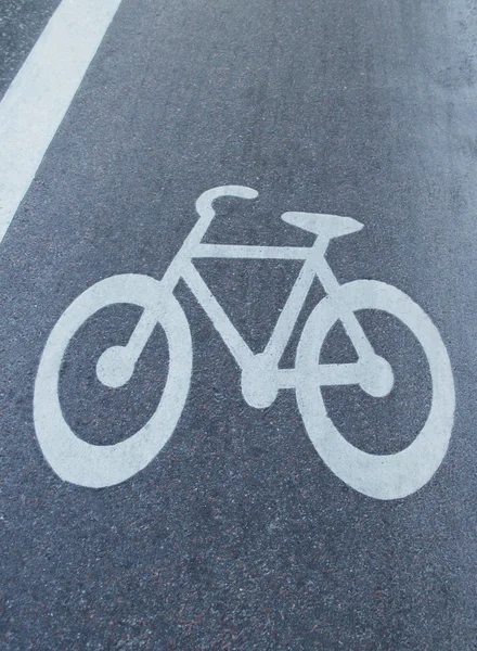 El carril bici — Foto de Stock