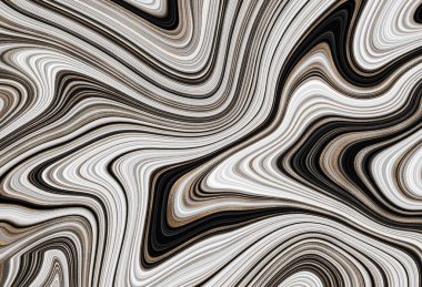 Mermer soyut sıvı arkaplan. Mermer çizim dokusu. Dalgalanma şablonu. Modern, Çağdaş, 3D illüstrasyon.