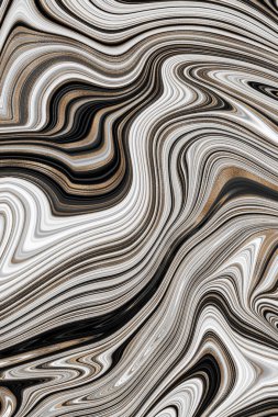Mermer soyut sıvı arkaplan. Mermer çizim dokusu. Dalgalanma şablonu. Modern, Çağdaş, 3D illüstrasyon.