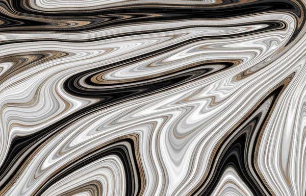 清晰的抽象液体背景 精美的艺术品质感Agate Ripple Pattern 3D插图 — 图库照片