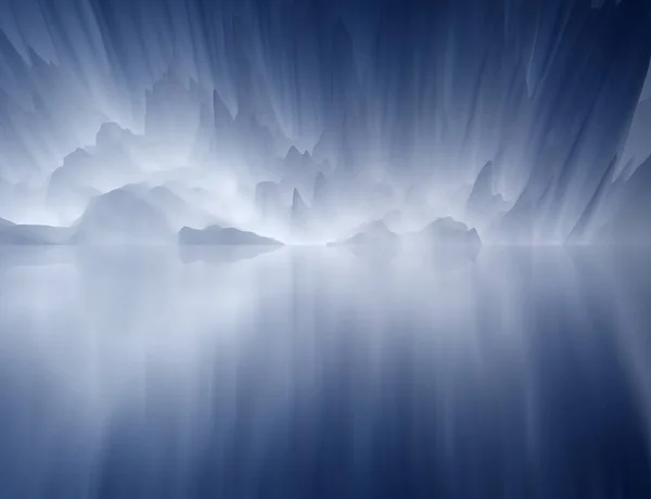 Mondo Magico Paesaggio Astratto Lago Surreale Riflessioni Arte Creatività Immaginazione — Foto Stock