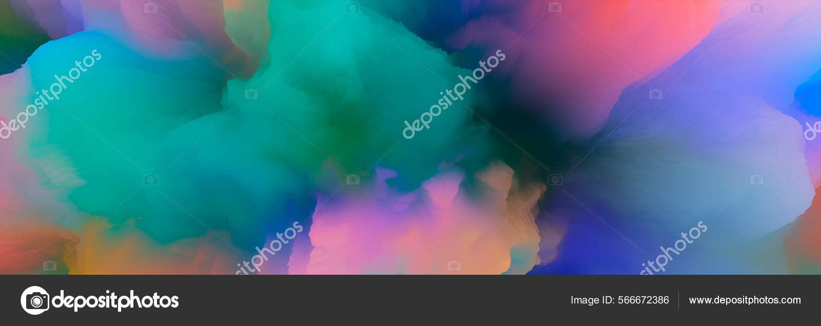 神奇的世界色彩斑斓的抽象幻想背景超现实的梦幻风景3d说明 图库照片 C Sozelmel