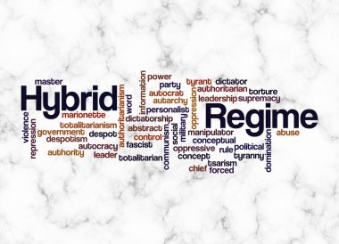 HYBRID REGIME kavramına sahip Kelime Bulutu sadece metin ile oluşturulur.