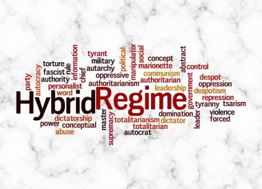HYBRID REGIME kavramına sahip Kelime Bulutu sadece metin ile oluşturulur.