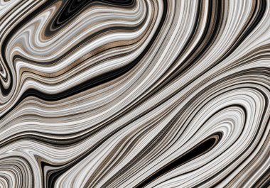 Mermer soyut sıvı arkaplan. Mermer çizim dokusu. Dalgalanma şablonu. Modern, Çağdaş, 3D illüstrasyon.