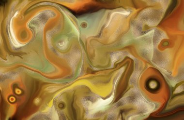 Çok renkli, soyut, akrilik akışkan sanat arka planı. 3d illüstrasyon.