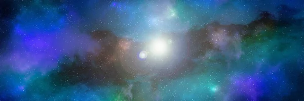 Πλανήτες Και Γαλαξίας Ταπετσαρία Επιστημονικής Φαντασίας Ομορφιά Του Διαστήματος Δισεκατομμύρια — Φωτογραφία Αρχείου
