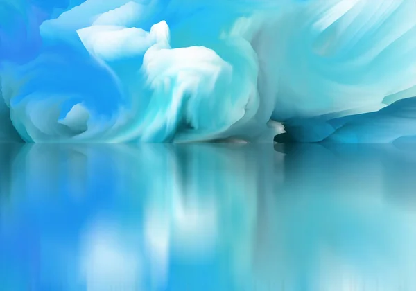 Волшебный Мир Абстрактный Ландшафт Сюрреальное Озеро Мбаппе Искусство Творчество Воображение — стоковое фото