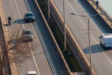 Georgia, Tbilisi - December 30, 2021: Traffic on city street.