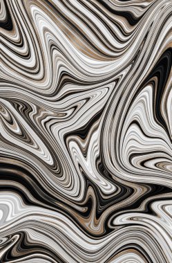 Mermer soyut sıvı arkaplan. Mermer çizim dokusu. Dalgalanma şablonu. Modern, Çağdaş, 3D illüstrasyon.