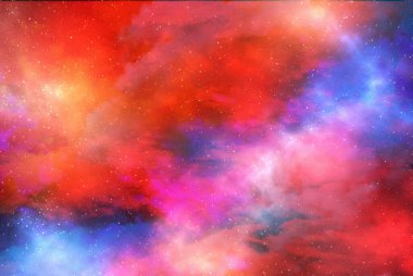 Gezegenler ve galaksiler, bilim kurgu duvar kağıtları. Derin uzayın güzelliği. Evrendeki milyarlarca galaksi kozmik sanat arka planında. 3B illüstrasyon.