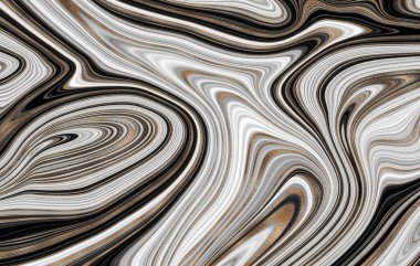 Mermer soyut sıvı arkaplan. Mermer çizim dokusu. Dalgalanma şablonu. Modern, Çağdaş, 3D illüstrasyon.