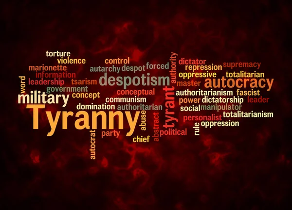 Word Cloud Tyranny Concept Create Text Only —  Fotos de Stock