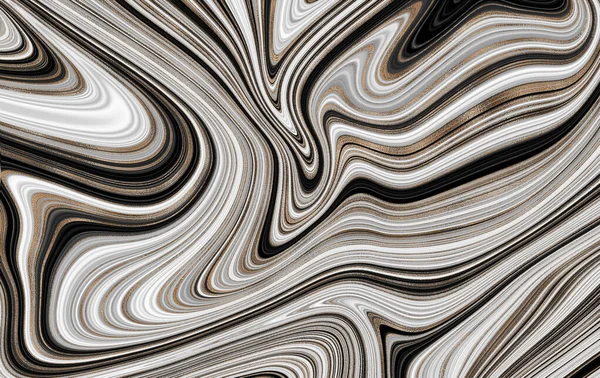 大理石の抽象的な液体背景 アートワークのテクスチャをマーブル リップルパターンを攪拌します 現代的で立体的なイラスト — ストック写真