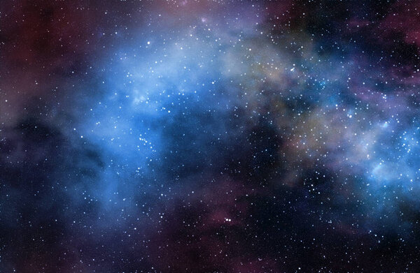 Planets and galaxy, science fiction wallpaper. Beauty of deep space. Billions of galaxies in the universe Cosmic art background. 3D illustration.