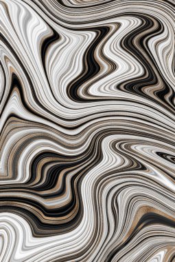 Mermer soyut sıvı arkaplan. Mermer çizim dokusu. Dalgalanma şablonu. Modern, Çağdaş, 3D illüstrasyon.