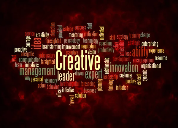 Word Cloud Creative Concept Create Text Only — Fotografia de Stock
