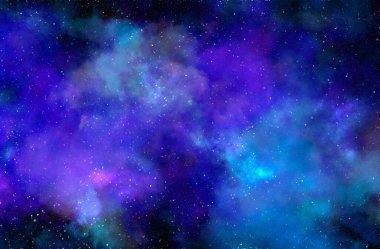 Gezegenler ve galaksiler, bilim kurgu duvar kağıtları. Derin uzayın güzelliği. Evrendeki milyarlarca galaksi kozmik sanat arka planında. 3B illüstrasyon.