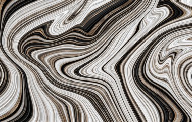 Mermer soyut sıvı arkaplan. Mermer çizim dokusu. Dalgalanma şablonu. Modern, Çağdaş, 3D illüstrasyon.