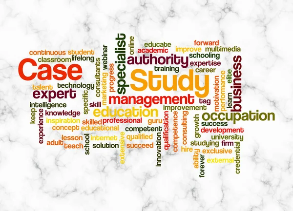 Word Cloud Met Case Study Concept Creëren Met Alleen Tekst — Stockfoto