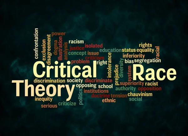 Word Cloud Critical Race Theoryのコンセプトはテキストのみで作成 — ストック写真