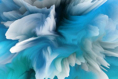 Sihirli dünya. Renkli soyut fantezi arka plan, gerçeküstü rüya manzarası. 3d illüstrasyon.