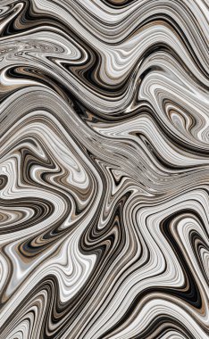 Mermer soyut sıvı arkaplan. Mermer çizim dokusu. Dalgalanma şablonu. Modern, Çağdaş, 3D illüstrasyon.