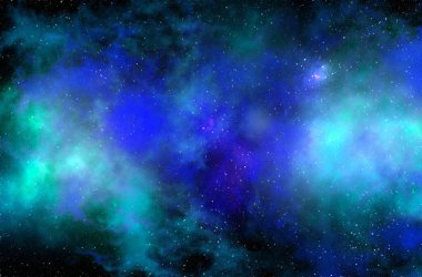 Gezegenler ve galaksiler, bilim kurgu duvar kağıtları. Derin uzayın güzelliği. Evrendeki milyarlarca galaksi kozmik sanat arka planında. 3B illüstrasyon.
