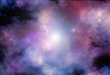 Gezegenler ve galaksiler, bilim kurgu duvar kağıtları. Derin uzayın güzelliği. Evrendeki milyarlarca galaksi kozmik sanat arka planında. 3B illüstrasyon.