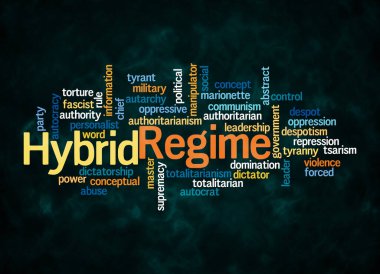 HYBRID REGIME kavramına sahip Kelime Bulutu sadece metin ile oluşturulur.