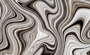Mermer soyut sıvı arkaplan. Mermer çizim dokusu. Dalgalanma şablonu. Modern, Çağdaş, 3D illüstrasyon.