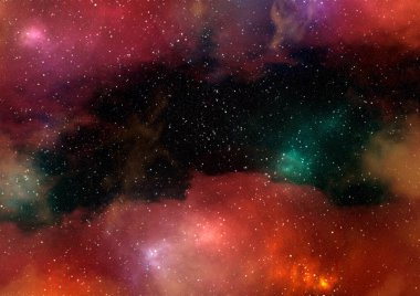 Gezegenler ve galaksiler, bilim kurgu duvar kağıtları. Derin uzayın güzelliği. Evrendeki milyarlarca galaksi kozmik sanat arka planında. 3B illüstrasyon.