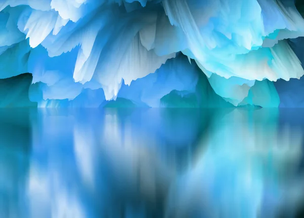 Mondo Magico Paesaggio Astratto Lago Surreale Riflessioni Arte Creatività Immaginazione — Foto Stock