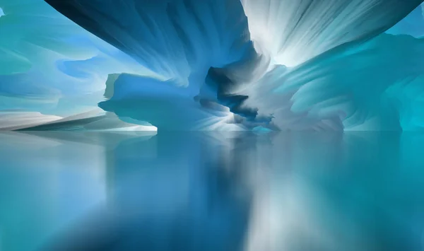 Mundo Mágico Paisagem Abstrata Lago Surreal Reflexões Arte Criatividade Imaginação — Fotografia de Stock