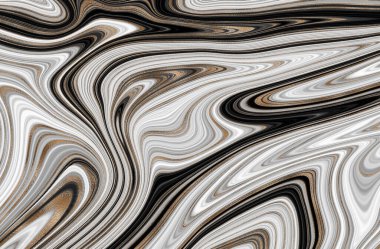 Mermer soyut sıvı arkaplan. Mermer çizim dokusu. Dalgalanma şablonu. Modern, Çağdaş, 3D illüstrasyon.